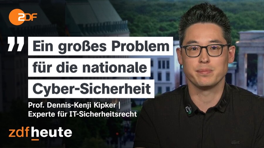 ZDFheute-Nachrichten-Beitrag mit Prof. Dennis-Kenji Kipker