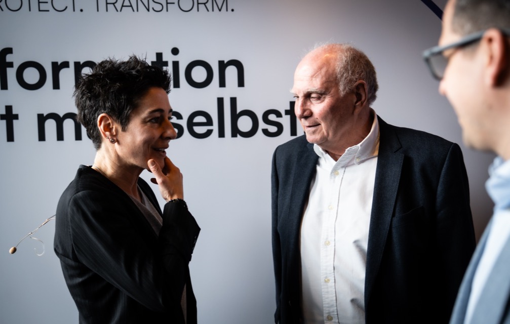 Dunja Hayali und Uli Hoeneß